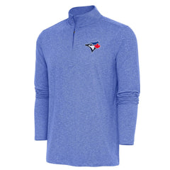 Toronto Blue Jays Antigua Hunk Quarter-Zip Pullover Top - MLB Pullover