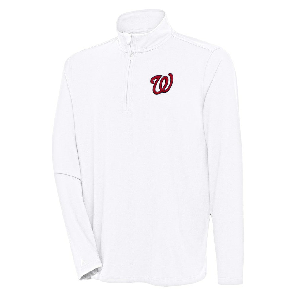 Washington Nationals Antigua Hunk Quarter-Zip Pullover Top - MLB Pullover