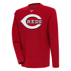 Cincinnati Reds Antigua Flier Bunker Pullover Sweatshirt - MLB Pullover