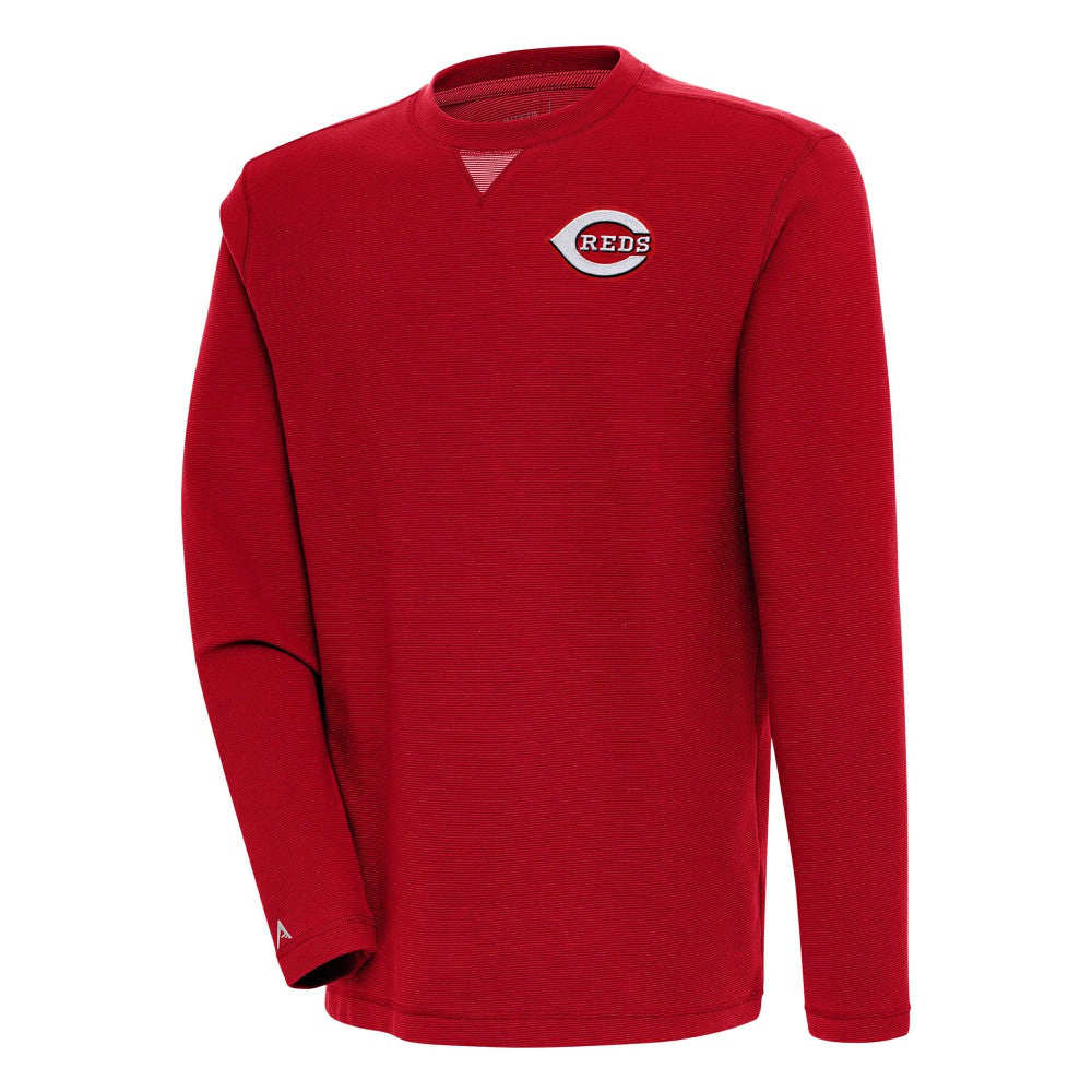 Cincinnati Reds Antigua Flier Bunker Pullover Sweatshirt - MLB Pullover