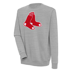 Boston Red Sox Antigua Victory Crewneck Chenille Pullover Sweatshirt - MLB Pullover