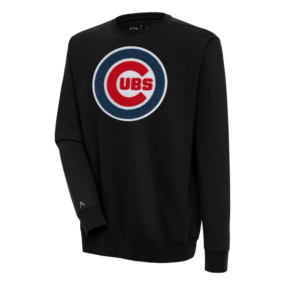 Chicago Cubs Antigua Victory Crewneck Chenille Pullover Sweatshirt - MLB Pullover