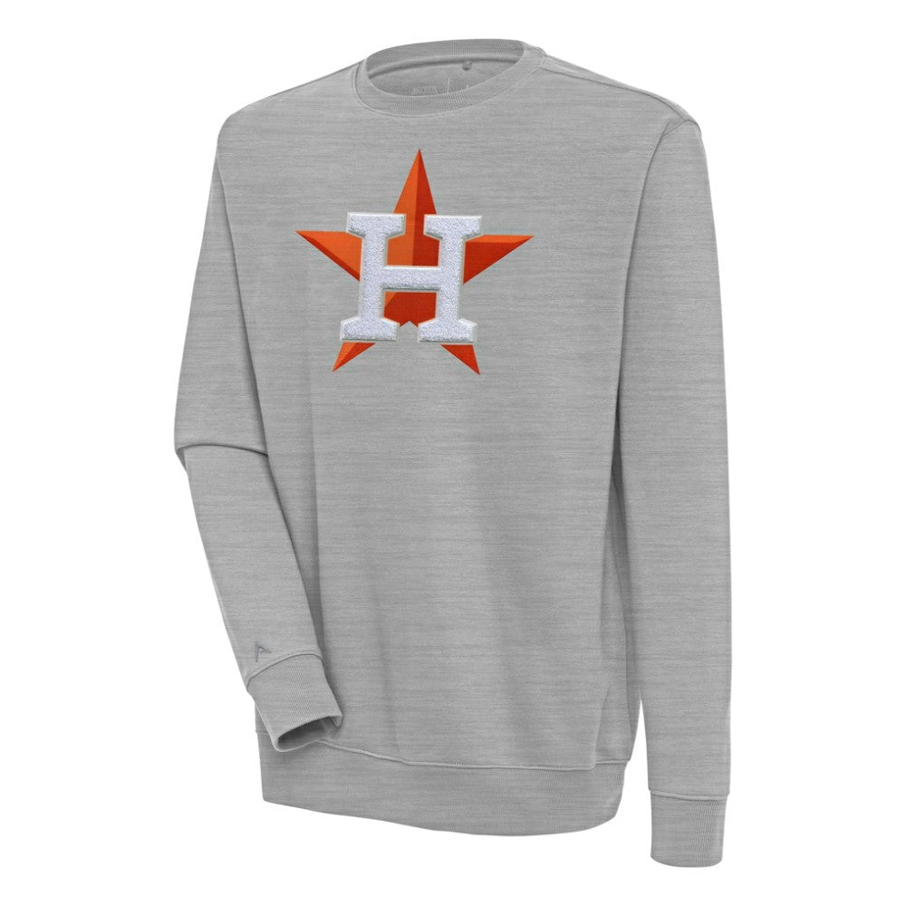 Houston Astros Antigua Victory Crewneck Chenille Pullover Sweatshirt - MLB Pullover