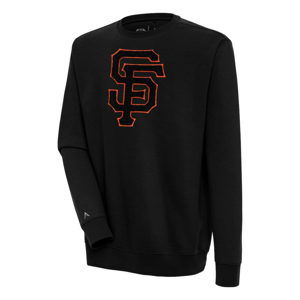 San Francisco Giants Antigua Victory Crewneck Chenille Pullover Sweatshirt - MLB Pullover