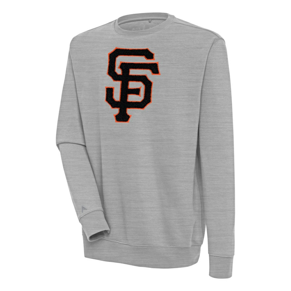 San Francisco Giants Antigua Victory Crewneck Chenille Pullover Sweatshirt - MLB Pullover