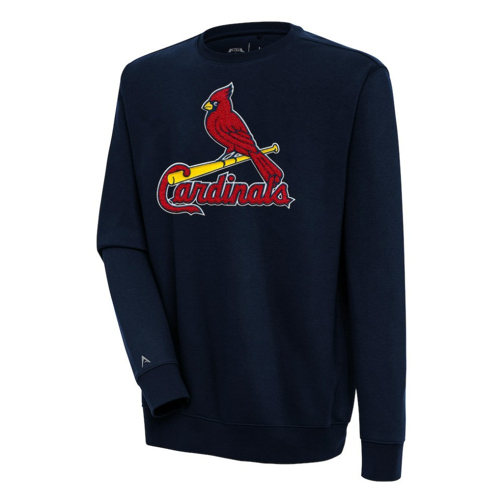 St. Louis Cardinals Antigua Victory Crewneck Chenille Pullover Sweatshirt - MLB Pullover