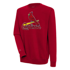 St. Louis Cardinals Antigua Victory Crewneck Chenille Pullover Sweatshirt - MLB Pullover