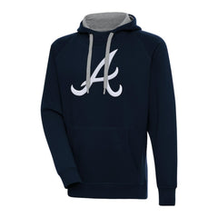 Atlanta Braves Antigua Victory Chenille Pullover Hoodie - MLB Hoodies