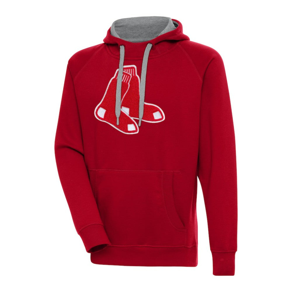 Boston Red Sox Antigua Victory Chenille Pullover Hoodie - MLB Hoodies