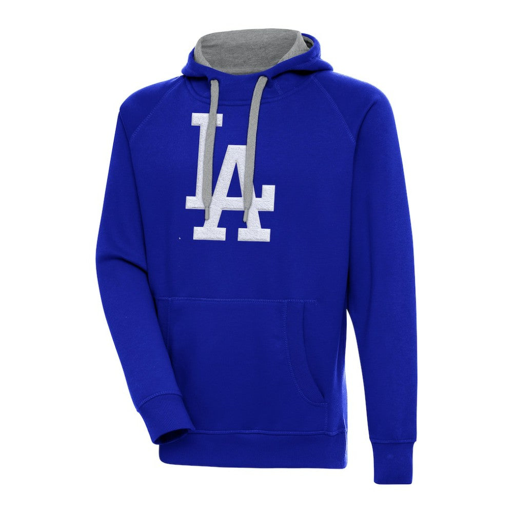 Los Angeles Dodgers Antigua Victory Chenille Pullover Hoodie - MLB Hoodies