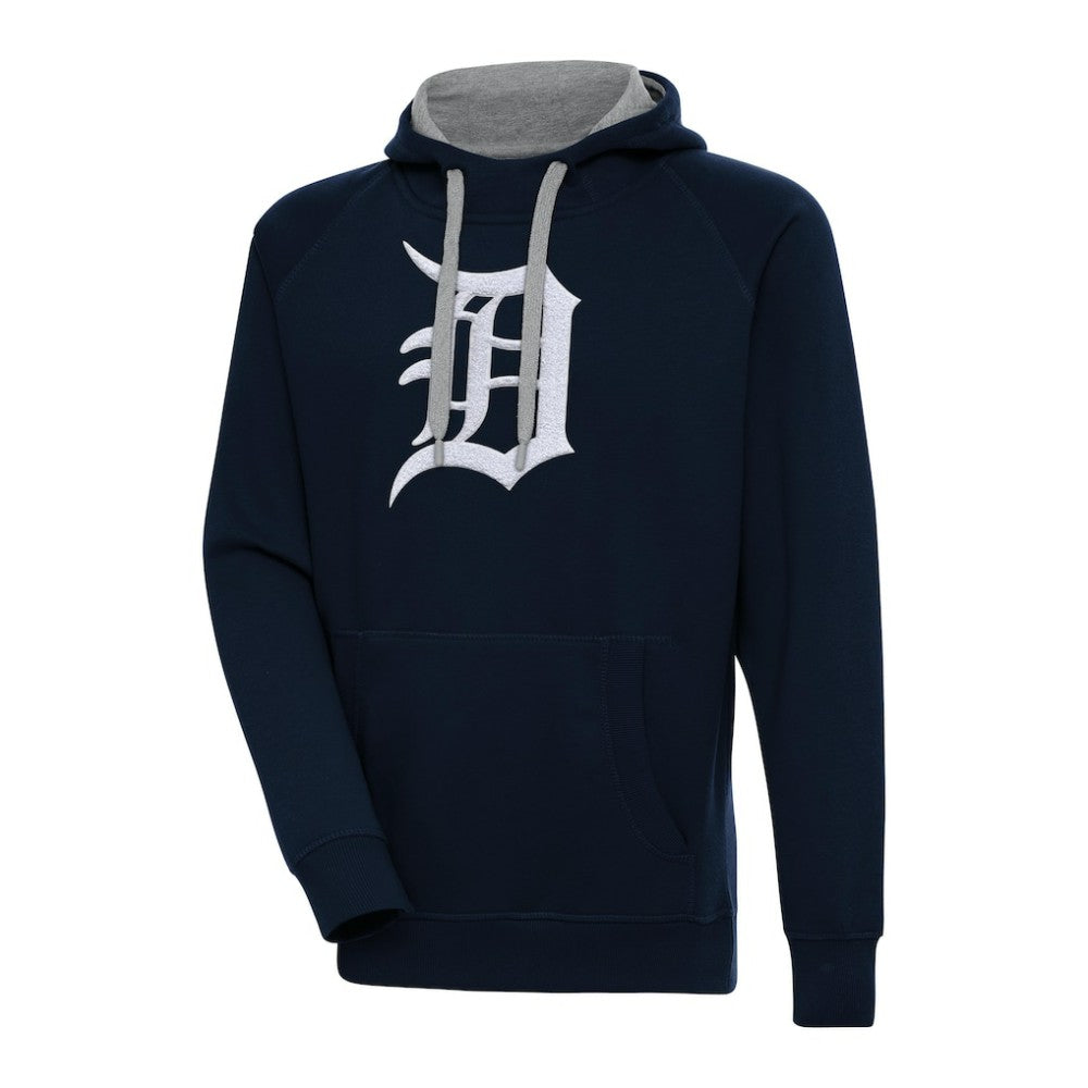 Detroit Tigers Antigua Victory Chenille Pullover Hoodie - MLB Hoodies