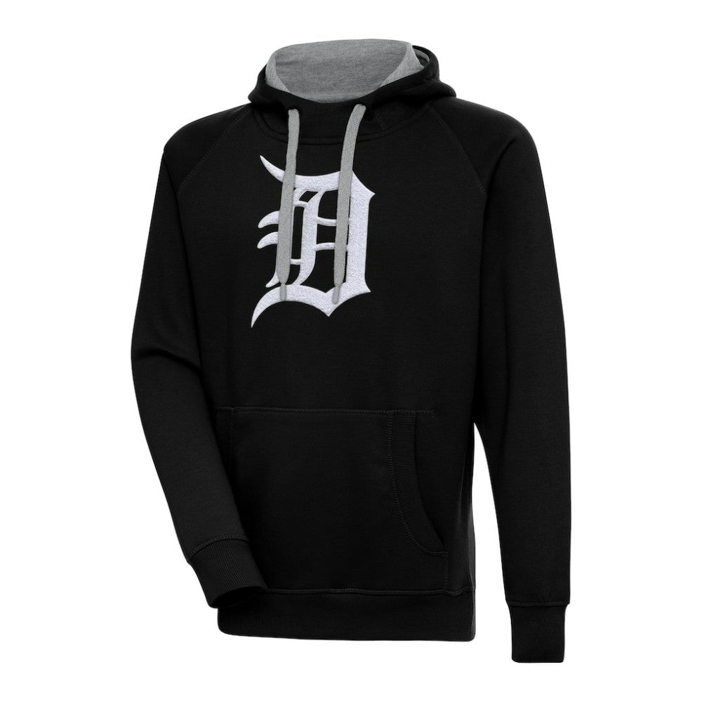 Detroit Tigers Antigua Victory Chenille Pullover Hoodie - MLB Hoodies
