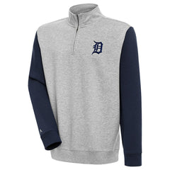 Detroit Tigers Antigua Victory Colorblock Quarter-Zip Pullover Top - MLB Pullover