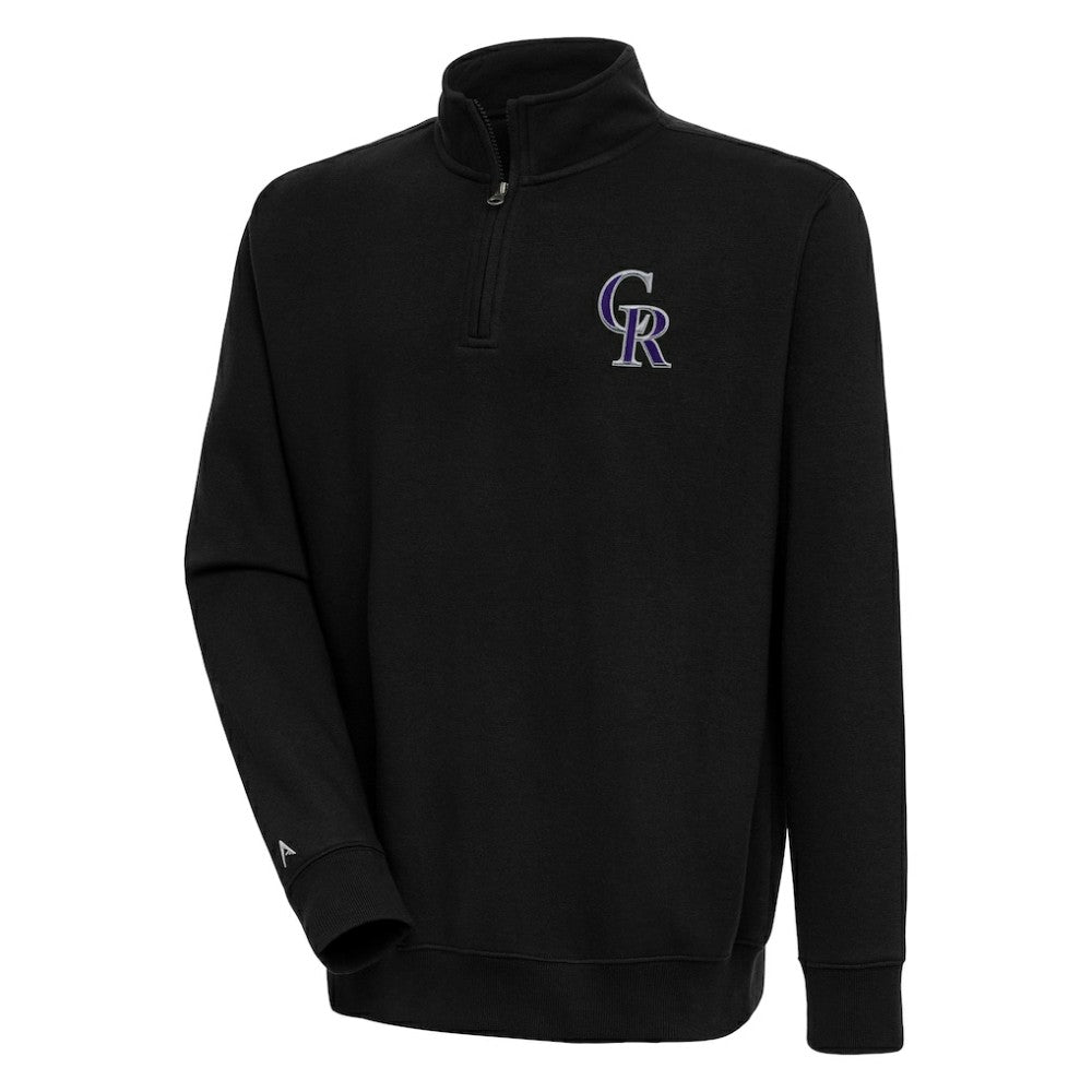 Colorado Rockies Antigua Victory Quarter-Zip Pullover Top - MLB Pullover