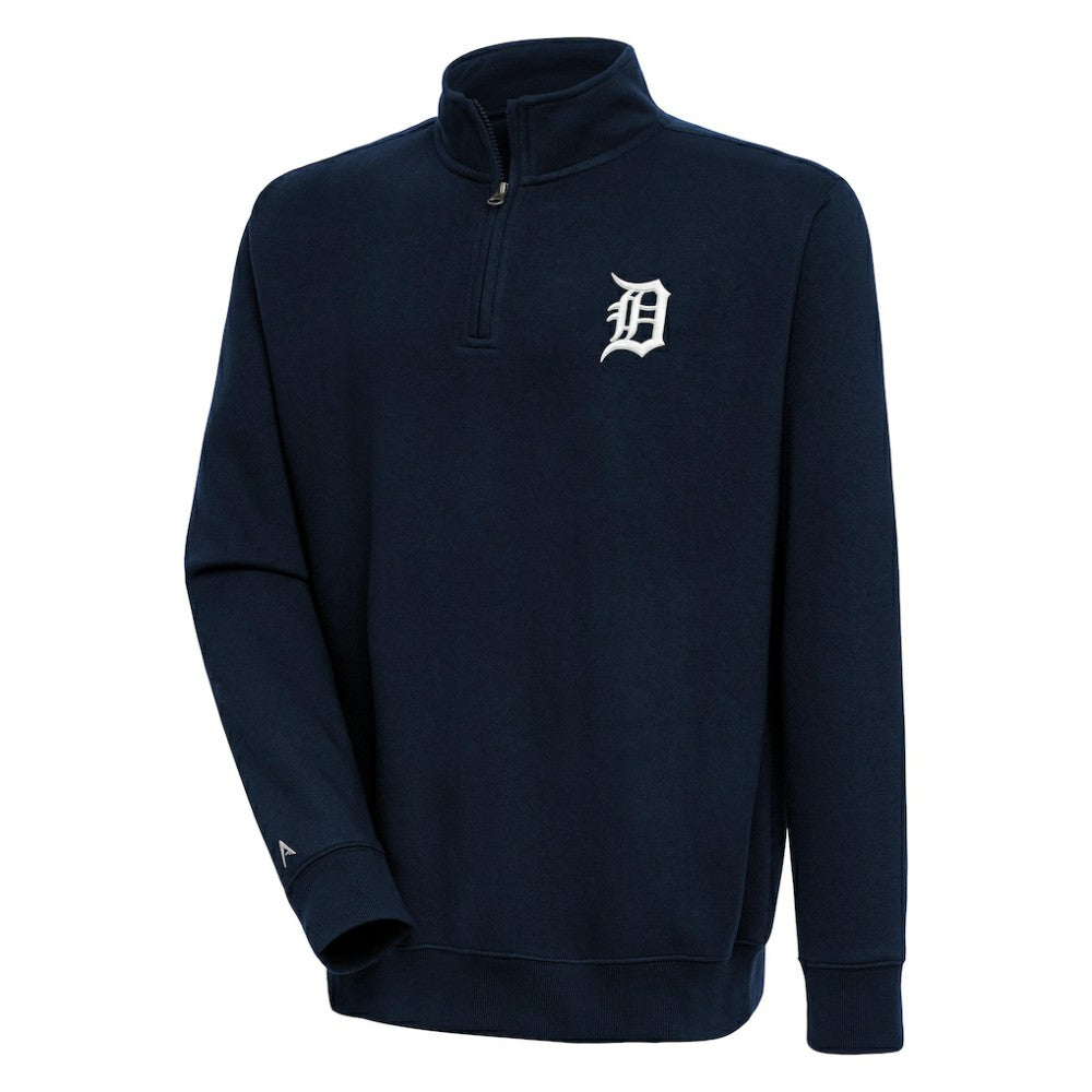 Detroit Tigers Antigua Victory Quarter-Zip Pullover Top - MLB Pullover