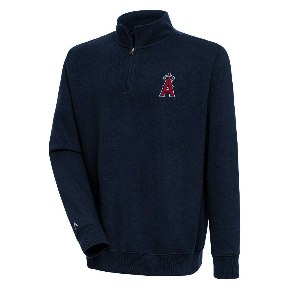Los Angeles Angels Antigua Victory Quarter-Zip Pullover Top - MLB Pullover