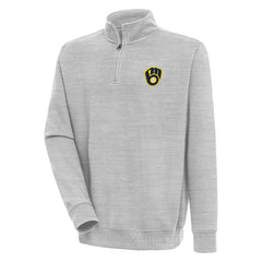 Milwaukee Brewers Antigua Victory Quarter-Zip Pullover Top - MLB Pullover