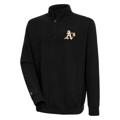 Athletics Antigua Victory Quarter-Zip Pullover Top - MLB Pullover