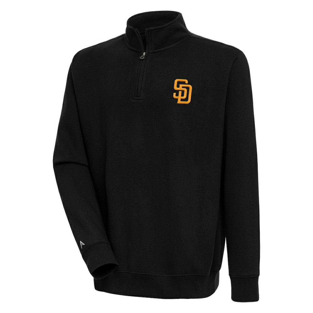 San Diego Padres Antigua Victory Quarter-Zip Pullover Top - MLB Pullover