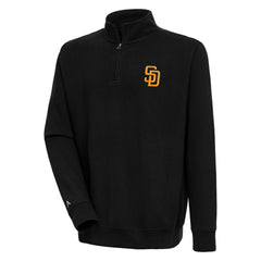 San Diego Padres Antigua Victory Quarter-Zip Pullover Top - MLB Pullover