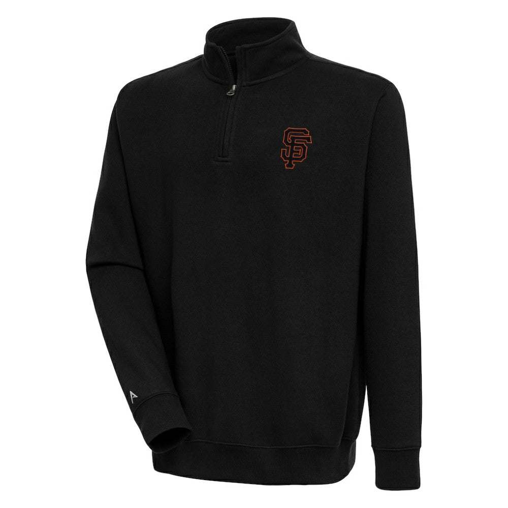 San Francisco Giants Antigua Victory Quarter-Zip Pullover Top - MLB Pullover