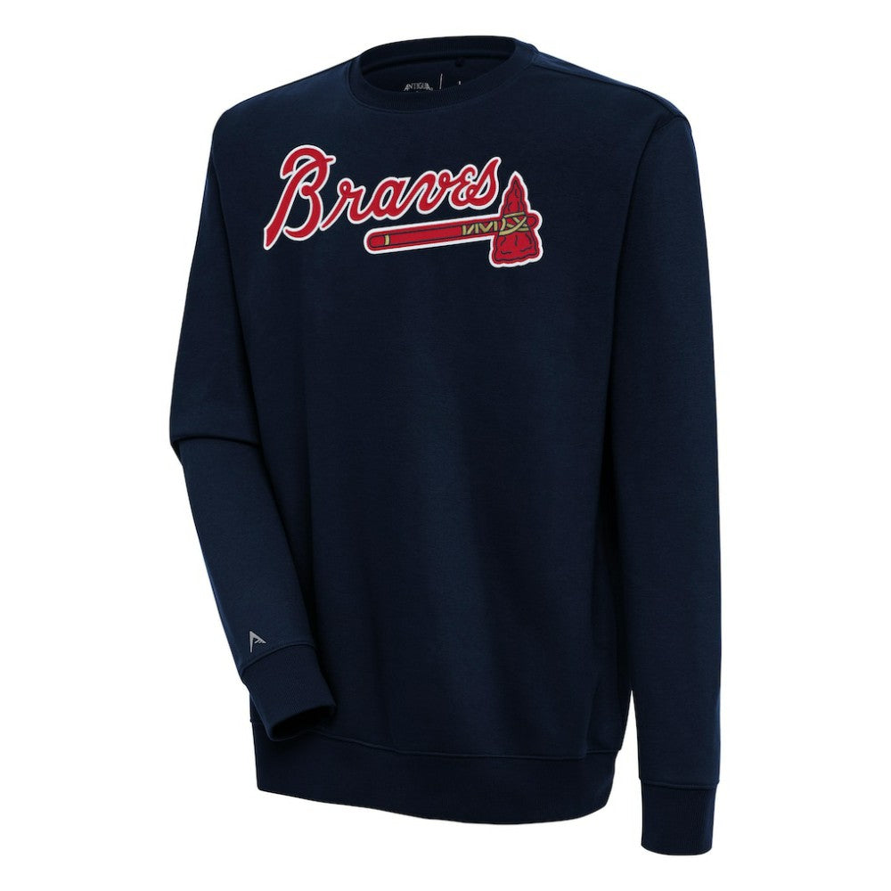 Atlanta Braves Antigua Victory Pullover Sweatshirt - MLB Pullover