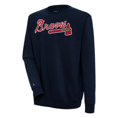 Atlanta Braves Antigua Victory Pullover Sweatshirt - MLB Pullover