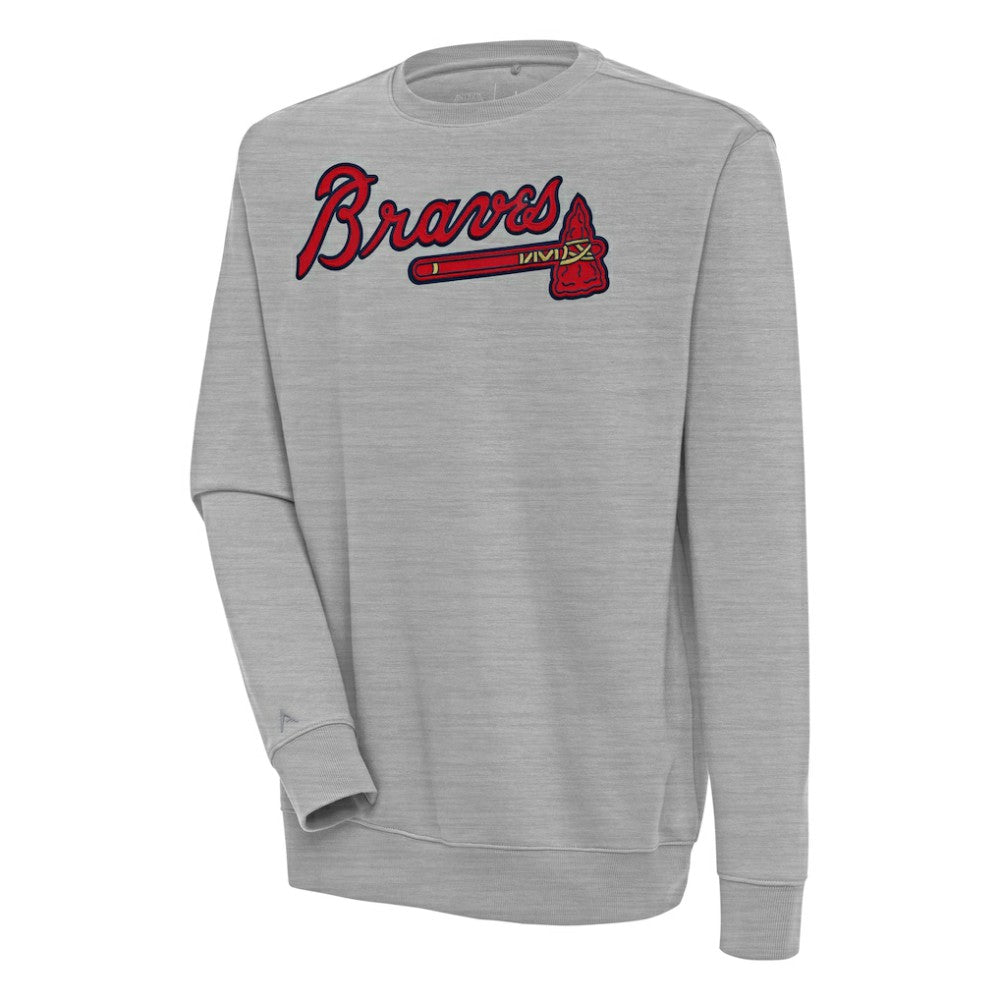 Atlanta Braves Antigua Victory Pullover Sweatshirt - MLB Pullover