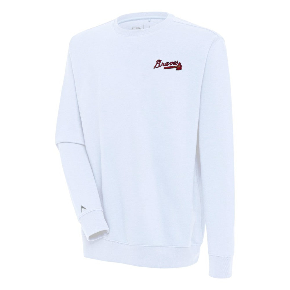 Atlanta Braves Antigua Victory Pullover Sweatshirt - MLB Pullover