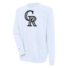 Colorado Rockies Antigua Victory Pullover Sweatshirt - MLB Pullover