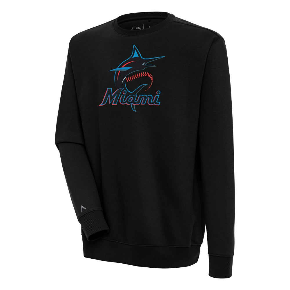 Miami Marlins Antigua Victory Pullover Sweatshirt - MLB Pullover