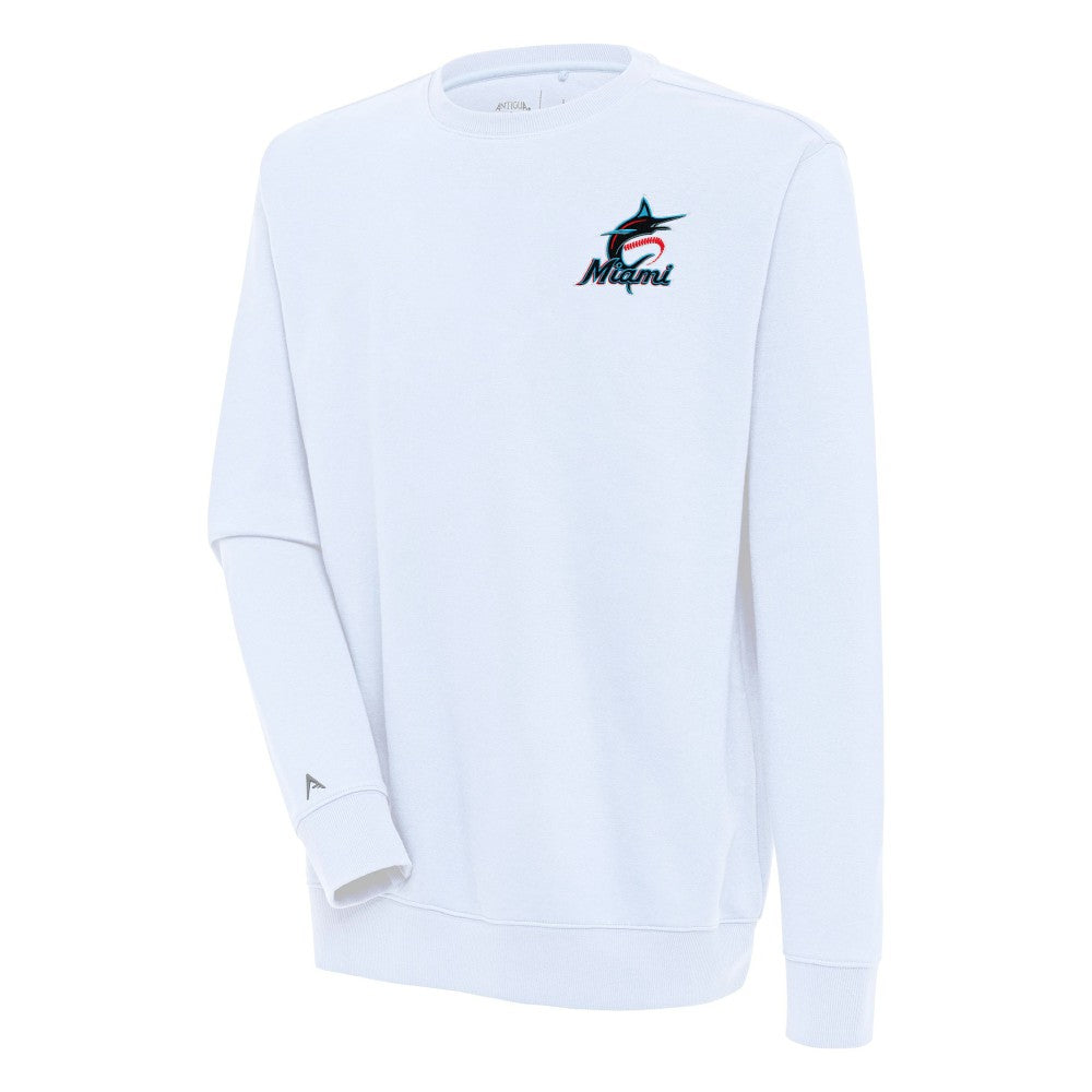 Miami Marlins Antigua Victory Pullover Sweatshirt - MLB Pullover