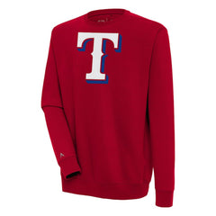Texas Rangers Antigua Victory Pullover Sweatshirt - MLB Pullover