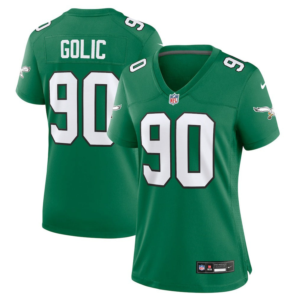 Philadelphia Eagles Mike Golic  Women's Alternate Game Jersey | NFL On sale