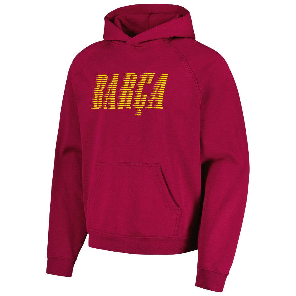 Barcelona Team Oversized Raglan Pullover Hoodie