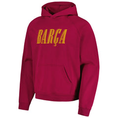 Barcelona Team Oversized Raglan Pullover Hoodie