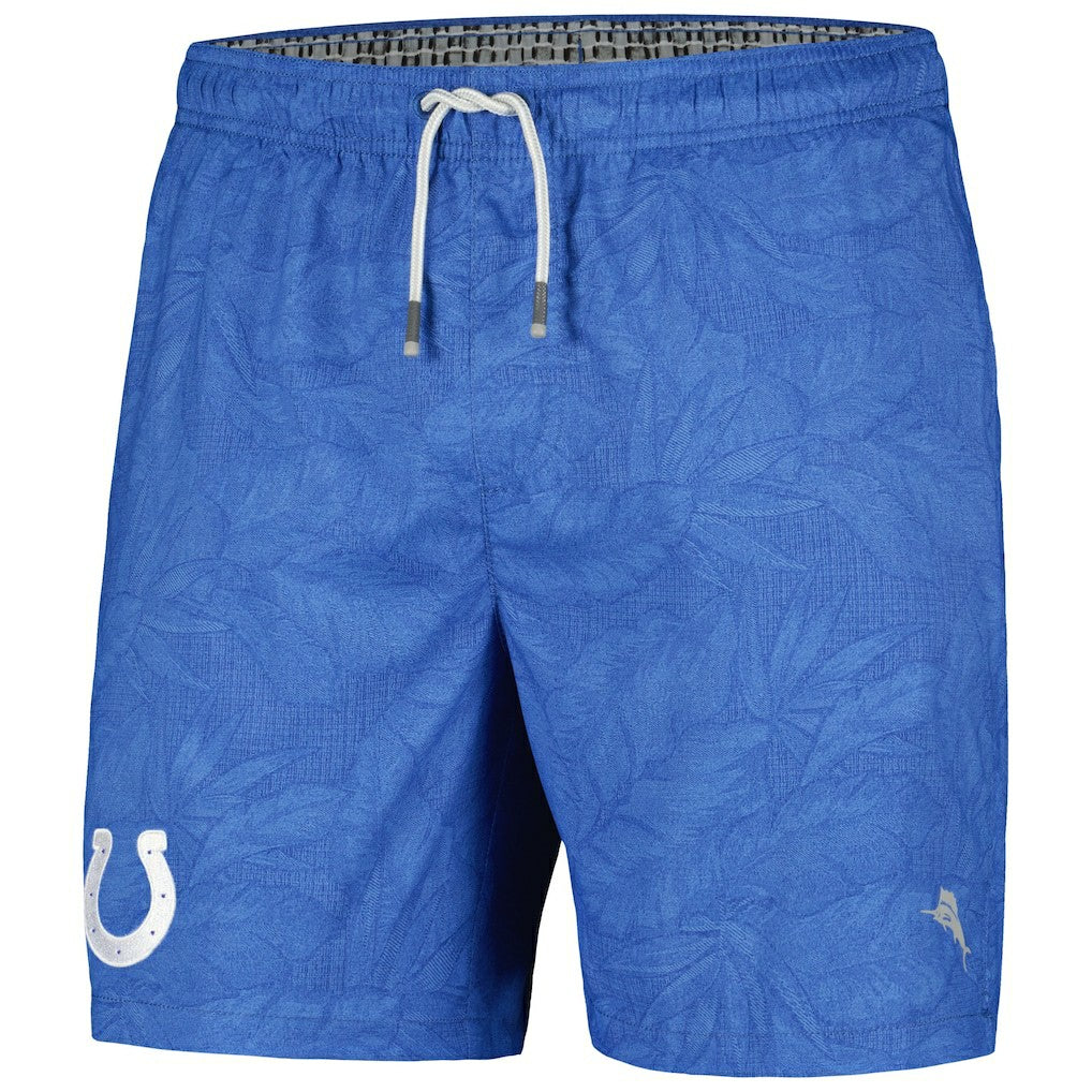 Indianapolis Colts Naples Layered Leaves Swim Trunks | NFL Online