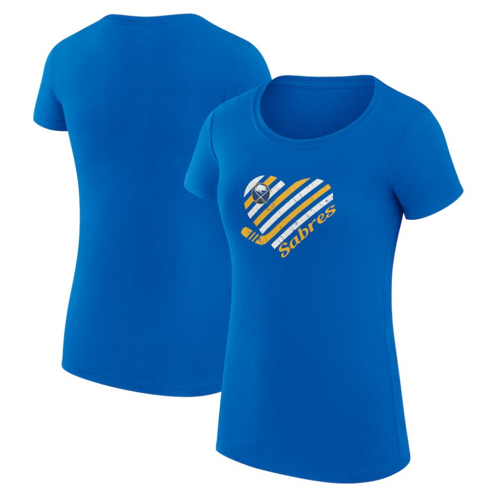 Buffalo Sabres G-III 4Her by Carl Banks Women's Super-Slim Fit Lightweight Heart T-Shirt -  NHL T-shirts