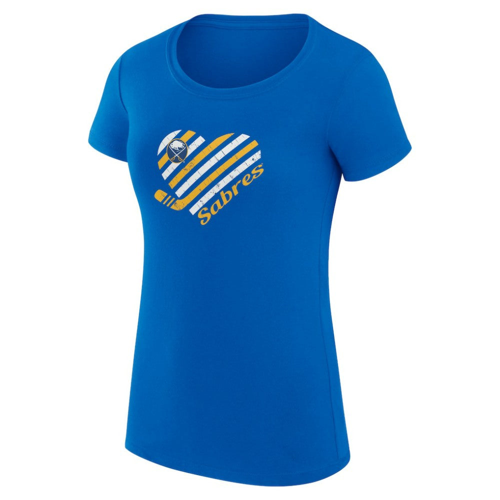 Buffalo Sabres G-III 4Her by Carl Banks Women's Super-Slim Fit Lightweight Heart T-Shirt -  NHL T-shirts