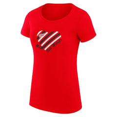 Detroit Red Wings G-III 4Her by Carl Banks Women's Super-Slim Fit Lightweight Heart T-Shirt -  NHL T-shirts
