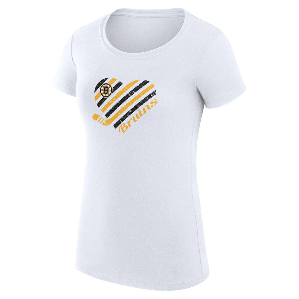 Boston Bruins G-III 4Her by Carl Banks Women's Super-Slim Fit Lightweight Heart T-Shirt -  NHL T-shirts