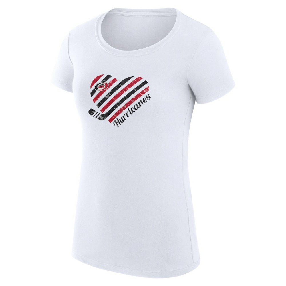 Carolina Hurricanes G-III 4Her by Carl Banks Women's Super-Slim Fit Lightweight Heart T-Shirt -  NHL T-shirts