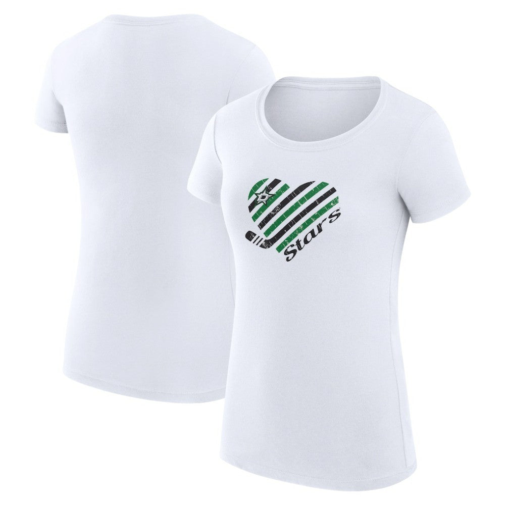 Dallas Stars G-III 4Her by Carl Banks Women's Super-Slim Fit Lightweight Heart T-Shirt -  NHL T-shirts