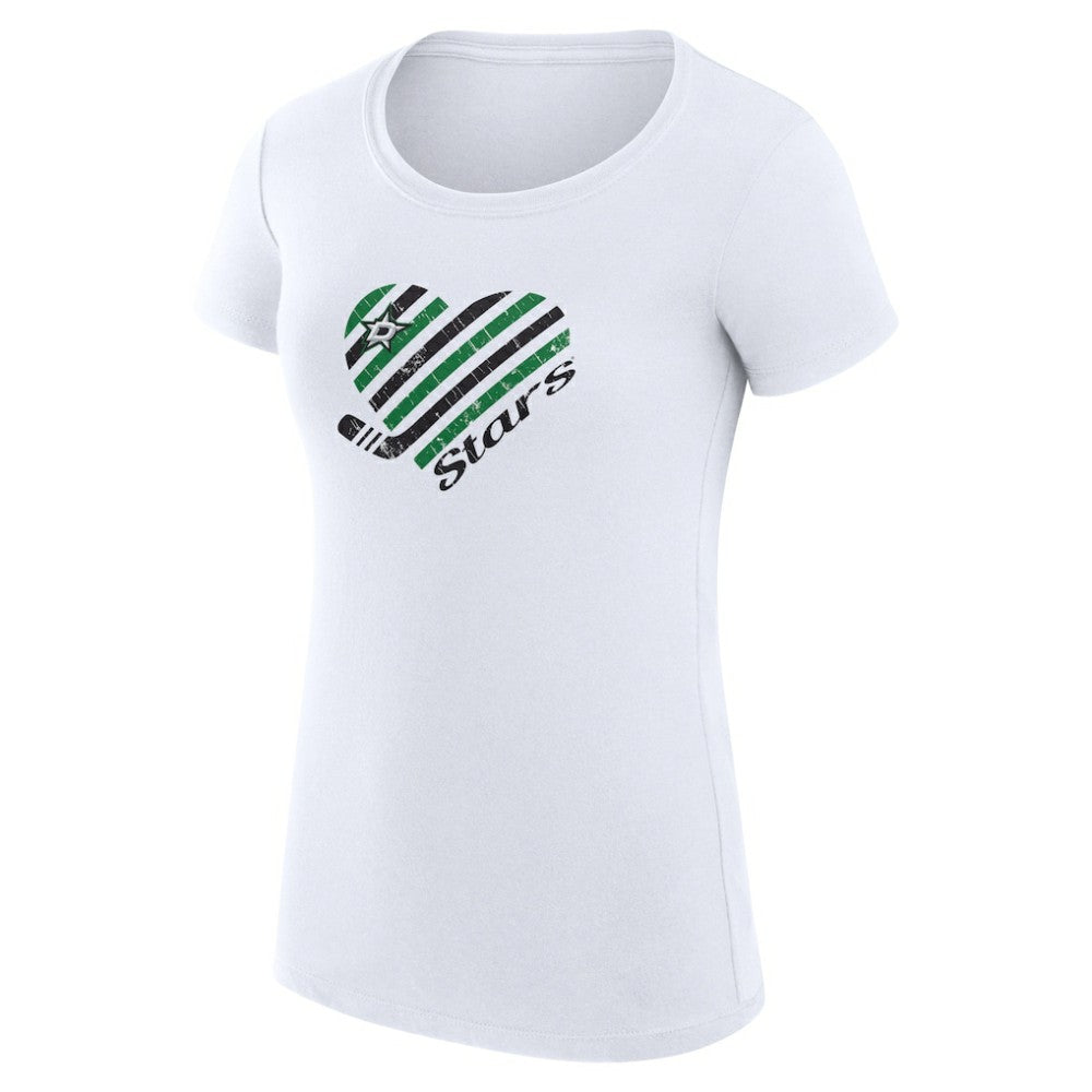 Dallas Stars G-III 4Her by Carl Banks Women's Super-Slim Fit Lightweight Heart T-Shirt -  NHL T-shirts