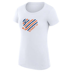 Edmonton Oilers G-III 4Her by Carl Banks Women's Super-Slim Fit Lightweight Heart T-Shirt -  NHL T-shirts