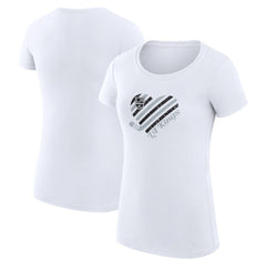 Los Angeles Kings G-III 4Her by Carl Banks Women's Super-Slim Fit Lightweight Heart T-Shirt -  NHL T-shirts