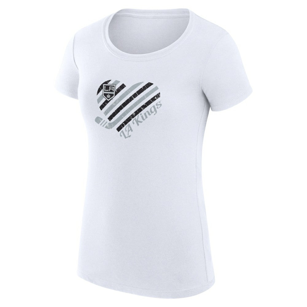 Los Angeles Kings G-III 4Her by Carl Banks Women's Super-Slim Fit Lightweight Heart T-Shirt -  NHL T-shirts