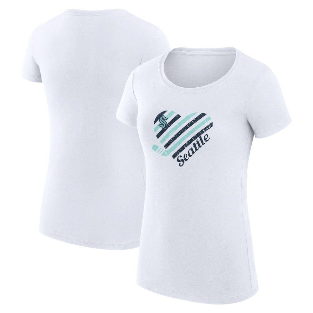 Seattle Kraken G-III 4Her by Carl Banks Women's Super-Slim Fit Lightweight Heart T-Shirt -  NHL T-shirts