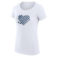 St. Louis Blues G-III 4Her by Carl Banks Women's Super-Slim Fit Lightweight Heart T-Shirt -  NHL T-shirts