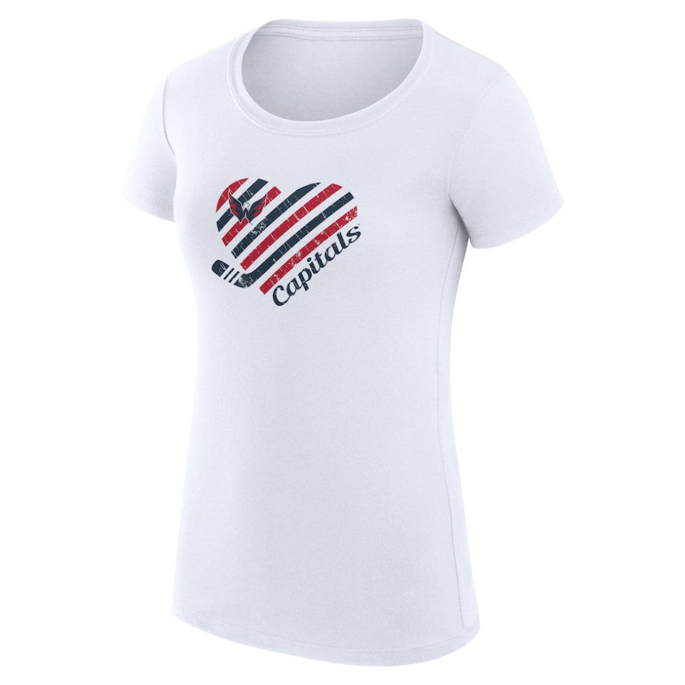 Washington Capitals G-III 4Her by Carl Banks Women's Super-Slim Fit Lightweight Heart T-Shirt -  NHL T-shirts